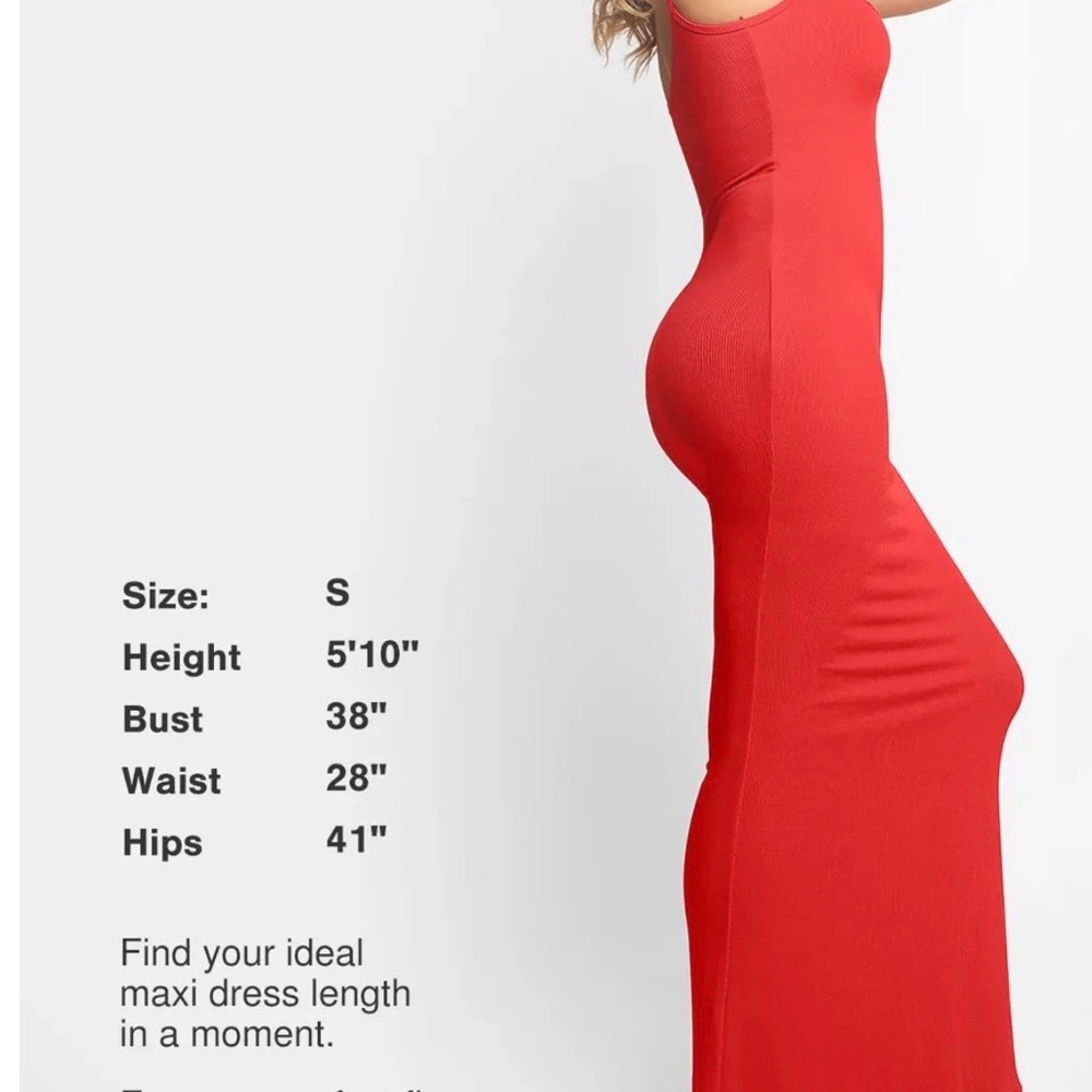 POPILUSH Shapewear Modal Slimming Maxi Slip Dress‎ L-XL - Picture 3 of 7